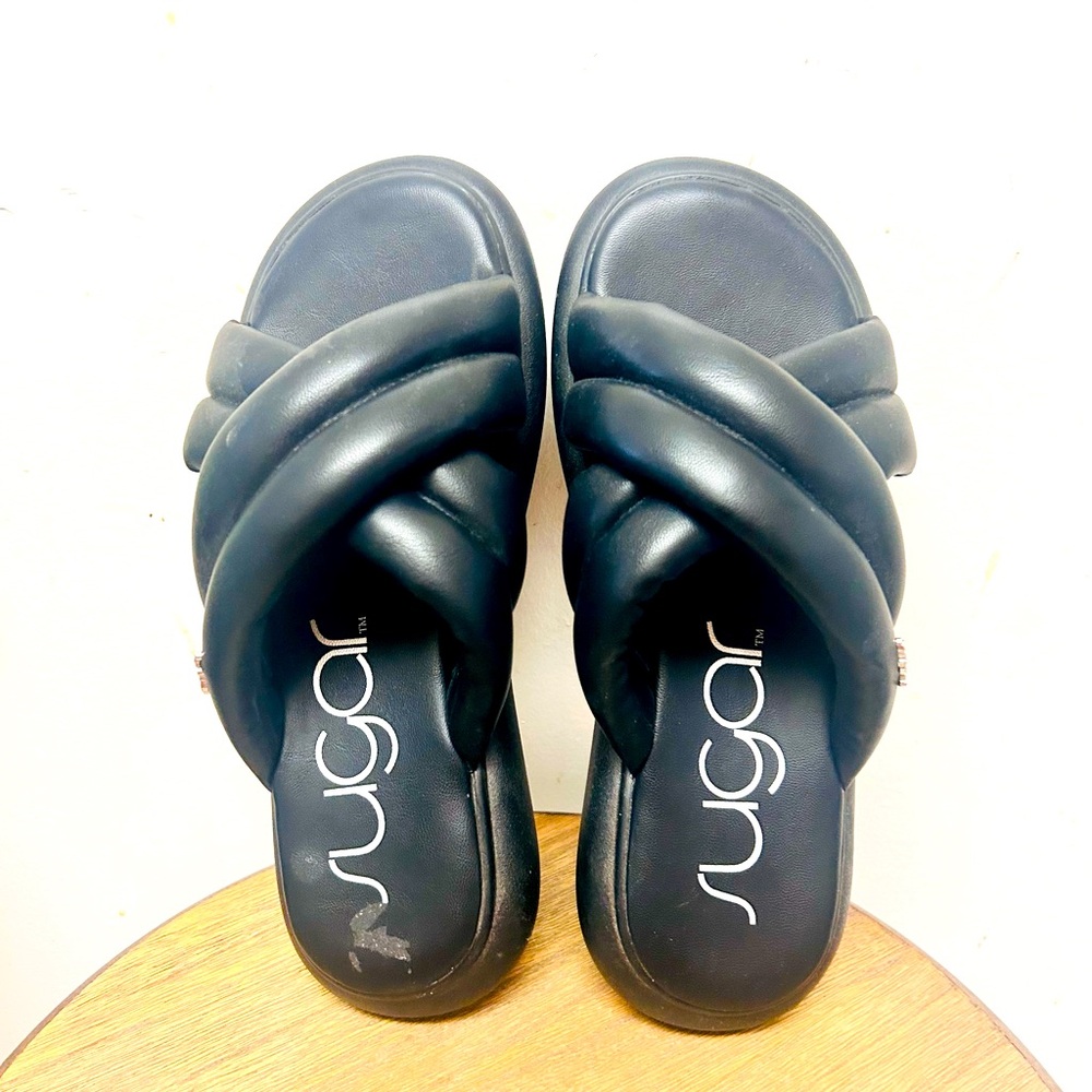 Women's Fabio Crisscross Slip-On Slide Sandals